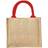 Westford Mill Jute Mini Gift Bag (6 Litres) (Pack Of 2) (One Size) (Natural/Bright Red)