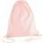 Westford Mill Earthware Organic Gymsac (13 Litres) (One Size) (Pastel Pink)