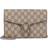 Gucci Dionysus GG Supreme Clutch Shoulder Bag - Beige Multi