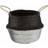 Premier Housewares Seagrass Black Medium, black Basket