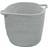 JVL Edison Round Cotton Rope Storage With Handles, Grey Basket