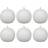 Bolsius 6x Rustic Ball Cloudy White Home Holiday Candle