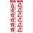 Red White & Gold Gingham Craft Christmas Xmas Garland Bunting Hanging Decoration Banner/Star Design
