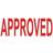 Colop Self Inking Stamp Approved C144837APP Red