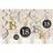 Amscan 9900558 18th Birthday Gold Celebration Hanging Swirls Decorations 12 Pack