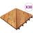 vidaXL Decking Tiles 30 pcs Brown 30x30 cm Solid Wood Acacia