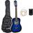 3rd Avenue 1/2 Size Guitar Pack, Blue/Black