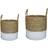 Ivyline Set of 2 Seagrass Log & Kindling Basket