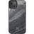 Woodcessories Magnetic bumper case compatible with iPhone 13 Mini case with magnet made of stone, camo grey