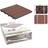 ProGarden Terrace and Decking Tiles Set 6 pcs Brown