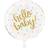 Unique foil balloon Hello Baby 45 cm white/gold