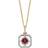 Elements 9ct Ruby Illusion Diamond Art Deco Pendant Pendant GP2256R