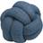 Furn Boucle Knot Cushion Complete Decoration Pillows Blue