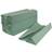 2Work 1-Ply C-Fold Hand Towels Green Pack of KF03801