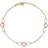 Macy's Circle and Oval Anklet - Silver/Gold/Rose Gold