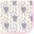 Touched By Nature Elephants Organic Cotton Swaddle Blanket In Pink Pink 40in X 40in