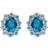 Elements 9ct London Topaz Sky Topaz Earrings GE2346T