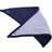 Babybugz Baby Plain Bandana Bib (Pack of 2) (One Size) (White/Nautical Navy)