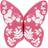 Catherine Lansfield Butterfly 3D Complete Decoration Pillows Pink, Purple, White, Grey