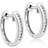 Carissima Huggy Earrings - White Gold/Diamonds