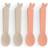 Done By Deer Kiddish Spoon 4-pack Lalee Sand/Coral