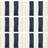 vidaXL Placemats 6 Chindi Stripe Place Mat Blue, White (45x30cm)