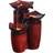 Teamson Home Outdoor 3-Tier Glazed Pot Fountain