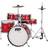 PP Drums Junior 5 Piece Drum Kit Metallic Red