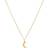 Zoe Lev Moon Necklace - Gold/Diamonds