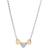 Fossil Sutton Heart Tri-Tone Necklace - Silver/Gold