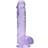 Shots Toys RealRock 6 Inch Purple Realistic Crystal Clear Dildo