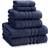 Catherine Lansfield Twist 100% Micro Yarn Bath Towel Blue