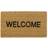 JVL Welcome Latex Backed Coir Door Yellow