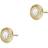 Emporio Armani Mop Earrings - Gold/White/Transparent