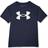 Under Armour Boys' Standard Tech Big Logo Short Sleeve T-Shirt, (410) Midnight White, Youth