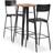 vidaXL 276849 Outdoor Bar Set, 1 Table incl. 2 Chairs