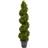 Nearly Natural Boxwood Spiral Topiary w/ Planter