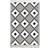 The Mia Blanc And Noir Kilim Black, White