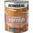 Ronseal Interior Varnish Wood Protection Dark Oak 0.75L