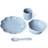 Jack o Juno Little Poppy Dining Set Pale Blue