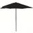 2.7m Diameter Wind Up Garden Parasol Sun Shade