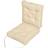 Homescapes Beige Cotton Travel Back Support Booster Chair Cushions Beige, Brown