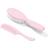 BabyOno Take Care Hairbrush and Comb II Set for Children from Birth Pink