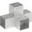 Be Basic X-form galvaniserad metall 101x101 - Silver