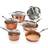 Gotham Steel Hammered Cookware Set with lid 10 Parts