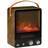 Homcom Freestanding Electric Fireplace Heater in Walnut, Brown