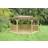 Forest Garden Premium Oval Wooden Gazebo with Timber Roof 5.1m