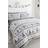 Freemans Noel Grey Duvet Cover Grey, Red