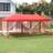 vidaXL red Folding Party Tent with Sidewalls Red Gazebo Pavilion Marquee