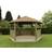 Forest Garden Hexagonal Gazebo with Country Thatch Roof 4.7m